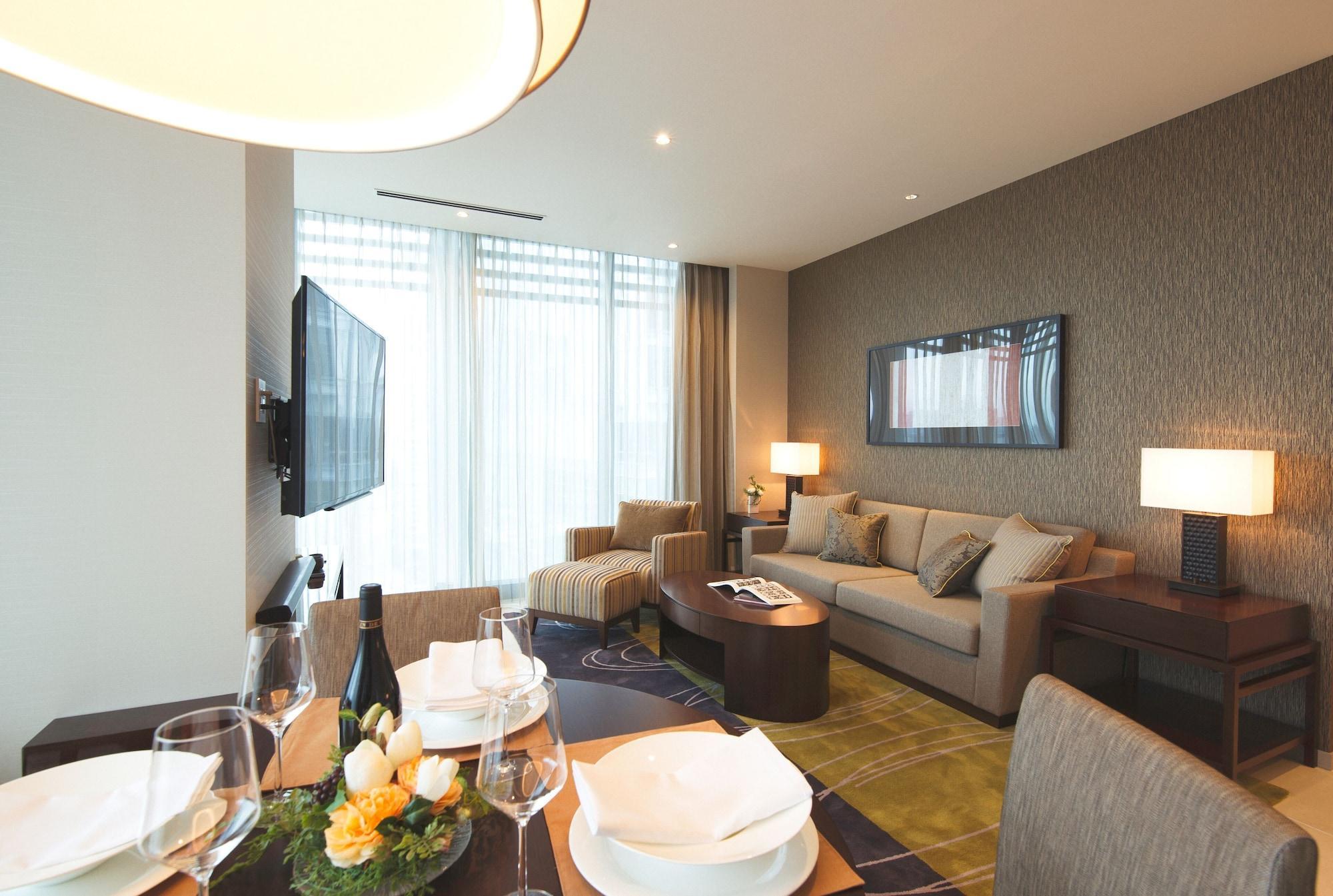 Hotel Oakwood Premier Tokio Zewnętrze zdjęcie A living room at the hotel